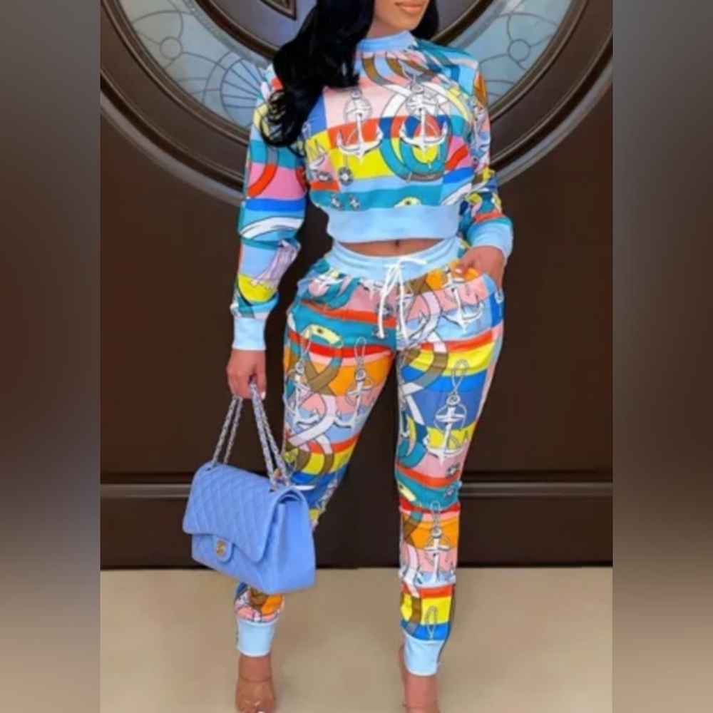 NWT Anchor Style Long Sleeve 2 Pieces pant set